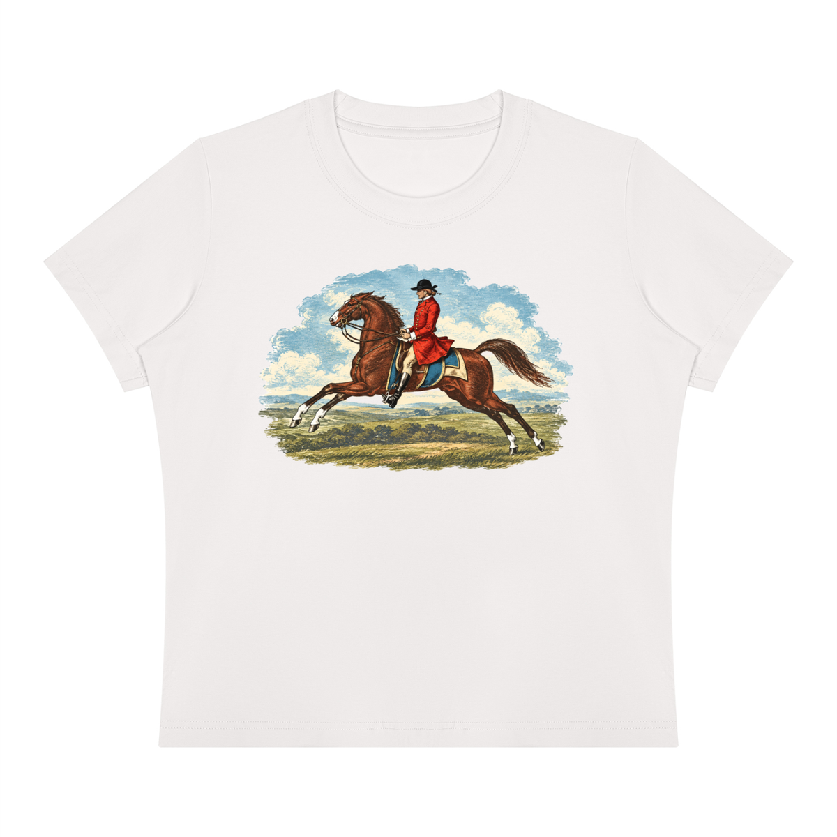Solo Foxhunt White Women's Sorona Crewneck T-Shirt