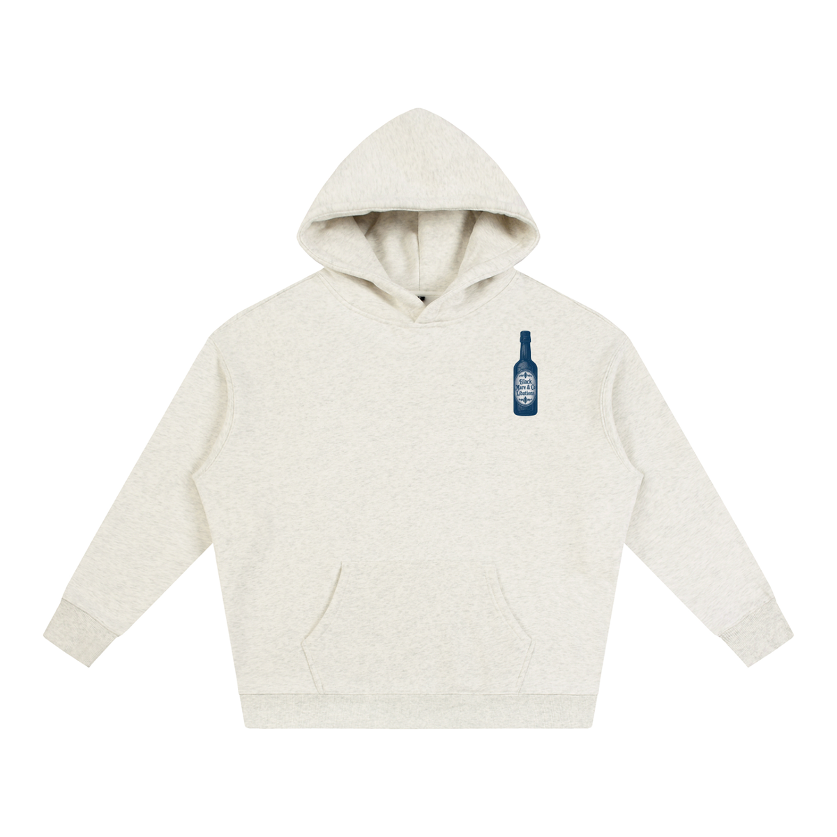 Road Soda Riding Club gray Oversize Fleeced Hoodie