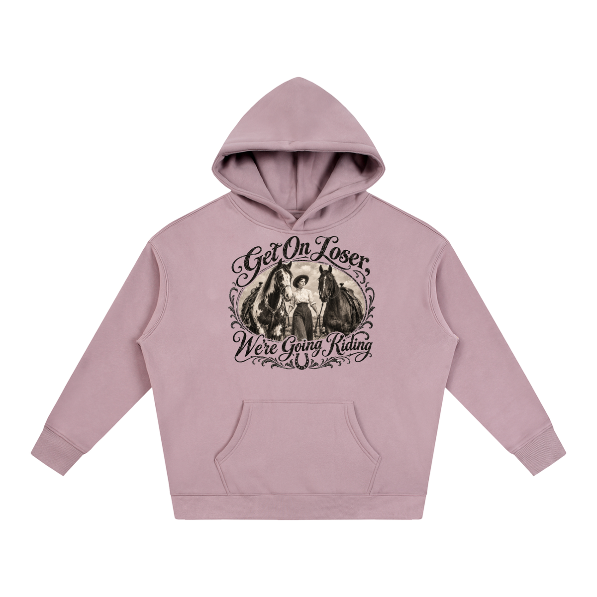 Get On Purple Oversize Fleeced Hoodie