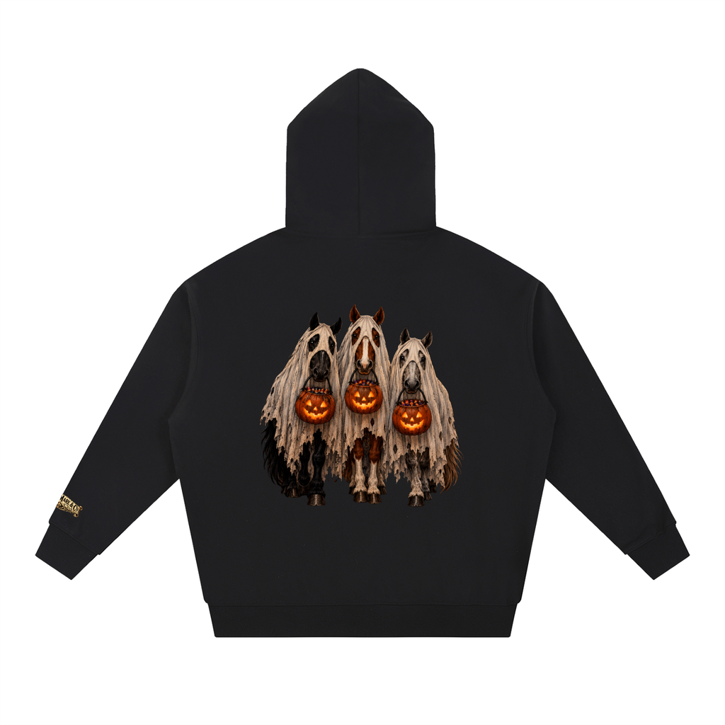Trick or Treat Black Essential Heavyweight Hoodie