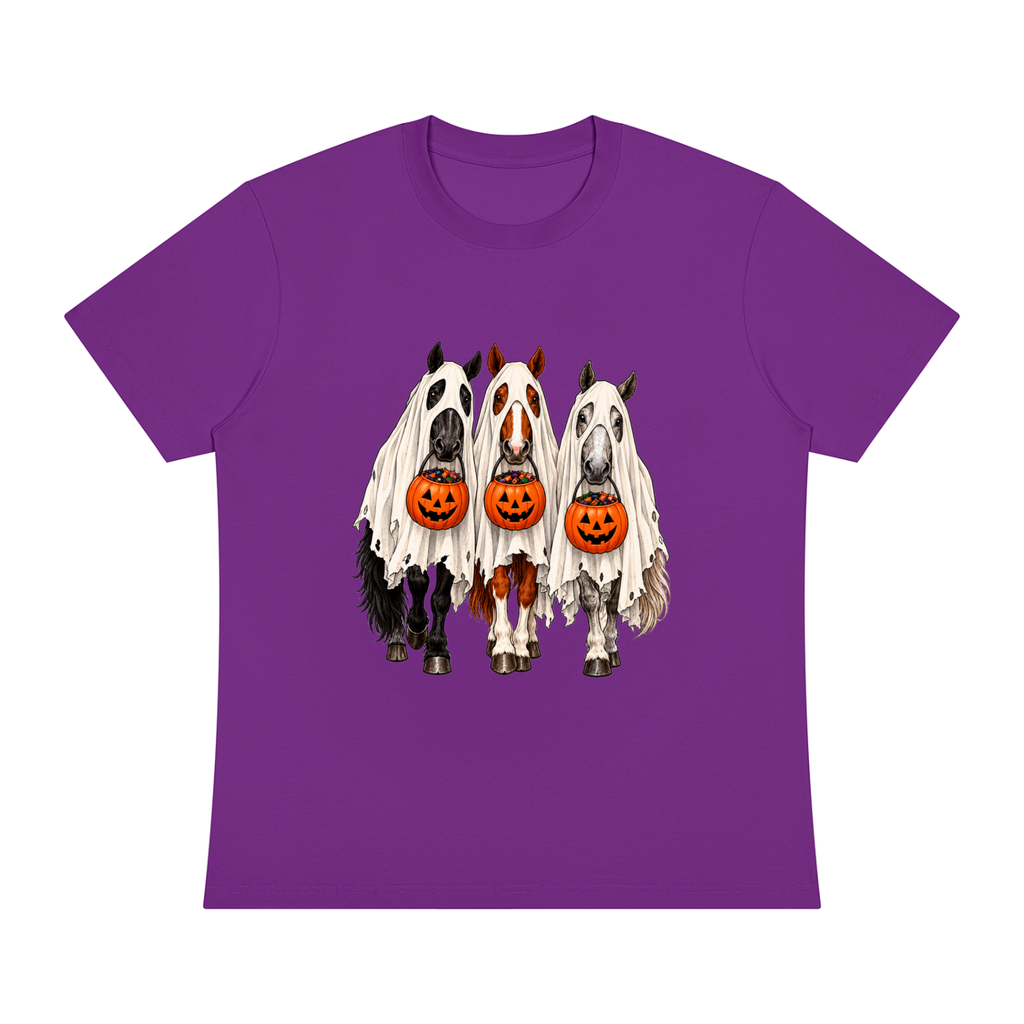 Trick or Treat Purple Unisex Sorona Crewneck T-Shirt