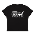 Antique Carriage Horse Black Women's Sorona Crewneck T-Shirt