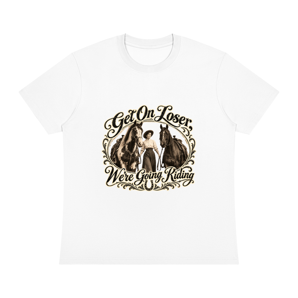 Get On White Unisex Sorona Crewneck T-Shirt