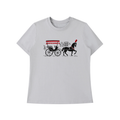 Antique Carriage Horse Light Gray Essential Standard Shoulder T-Shirt