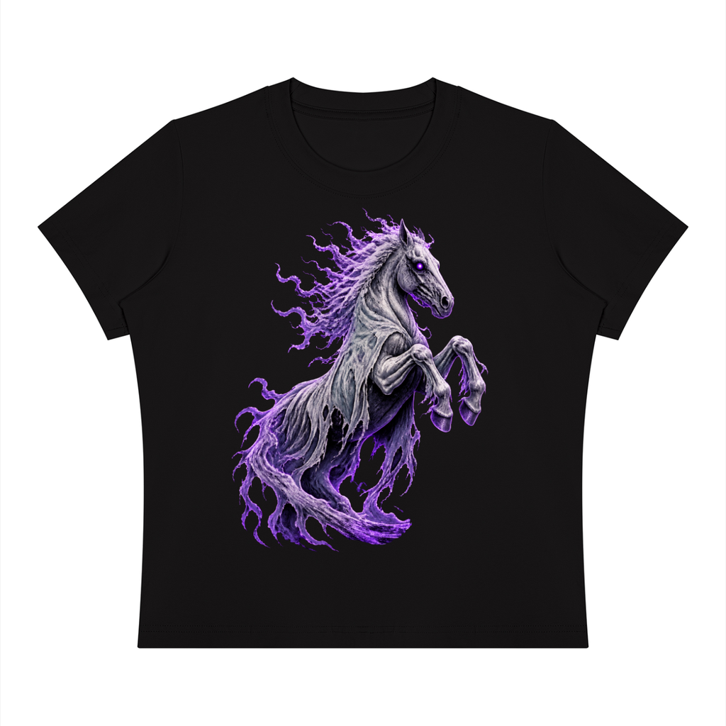 Ghost Horse Black Women's Sorona Crewneck T-Shirt