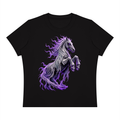 Ghost Horse Black Women's Sorona Crewneck T-Shirt