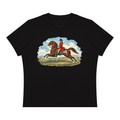 Solo Foxhunt Black Women's Sorona Crewneck T-Shirt