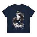 Horse Girl Era Navy Blue Women's Sorona Crewneck T-Shirt