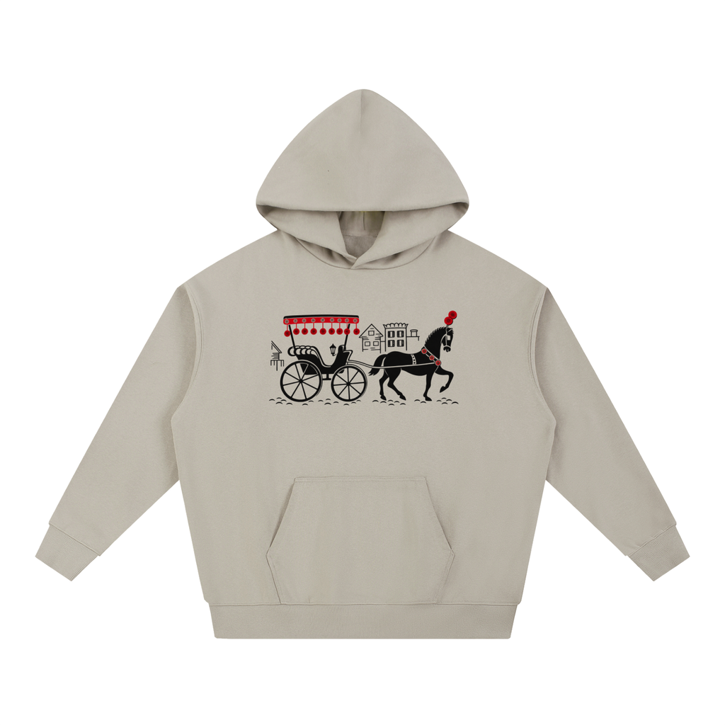 Antique Carriage Horse Stone Essential Heavyweight Hoodie