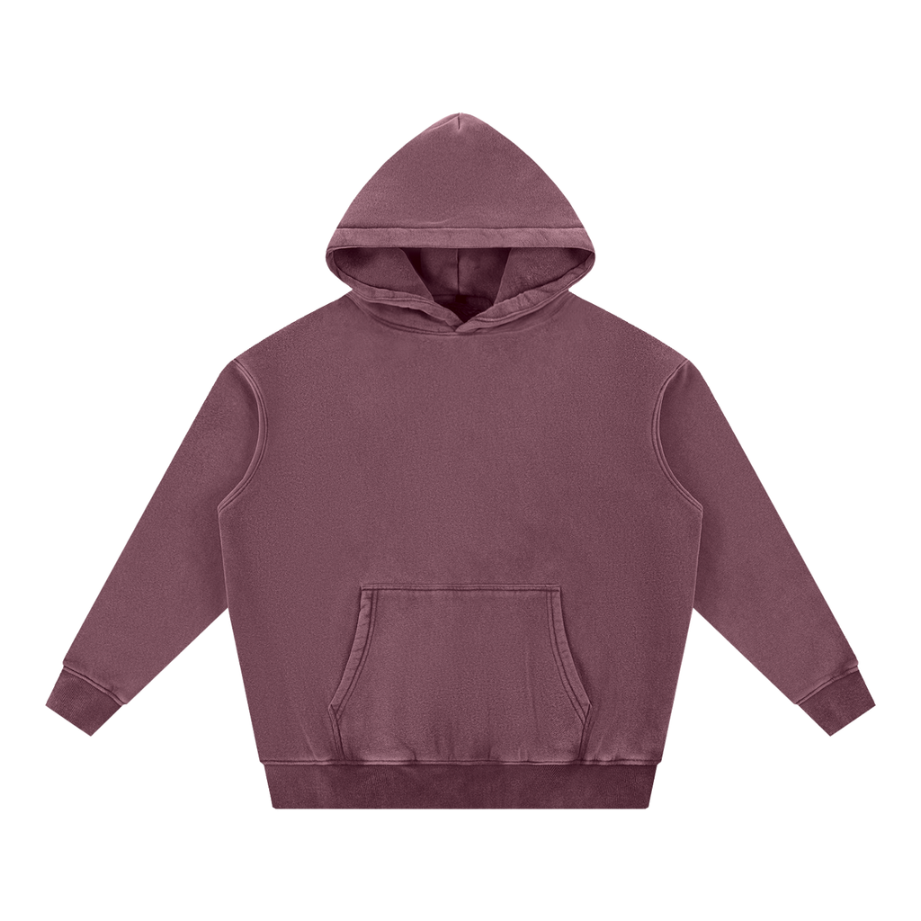 Horse Girl Era Sepia  Back Print Snow Wash Fleece Oversize Hoodie